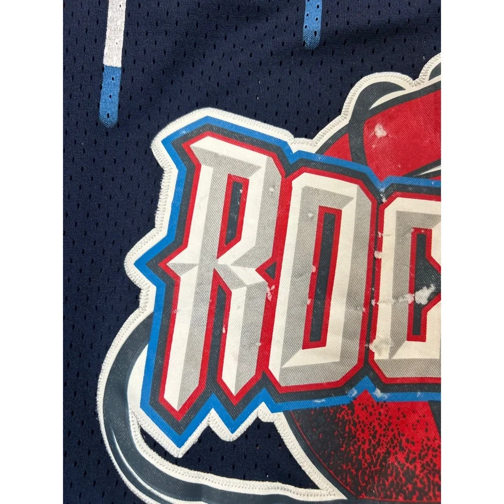 Adidas Houston Rockets Jersey Men Small Navy Hakeem Olajuwon 34 Hardwood Classic
